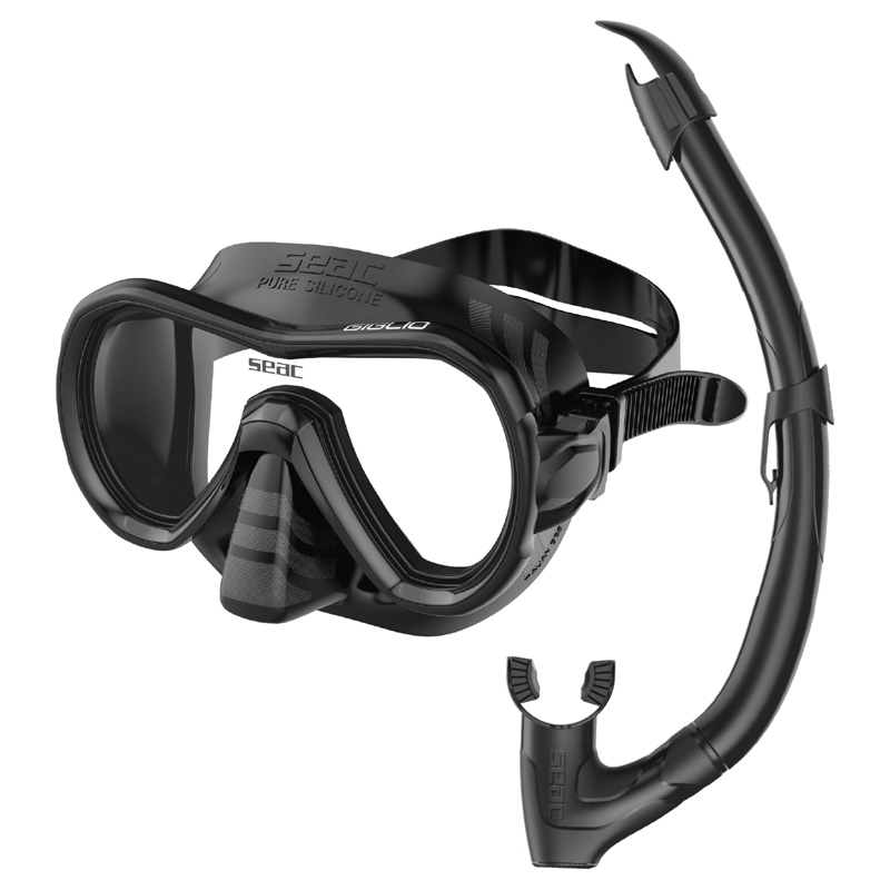 Seac Snorkelsæt Giglio Wv S Bl Sort