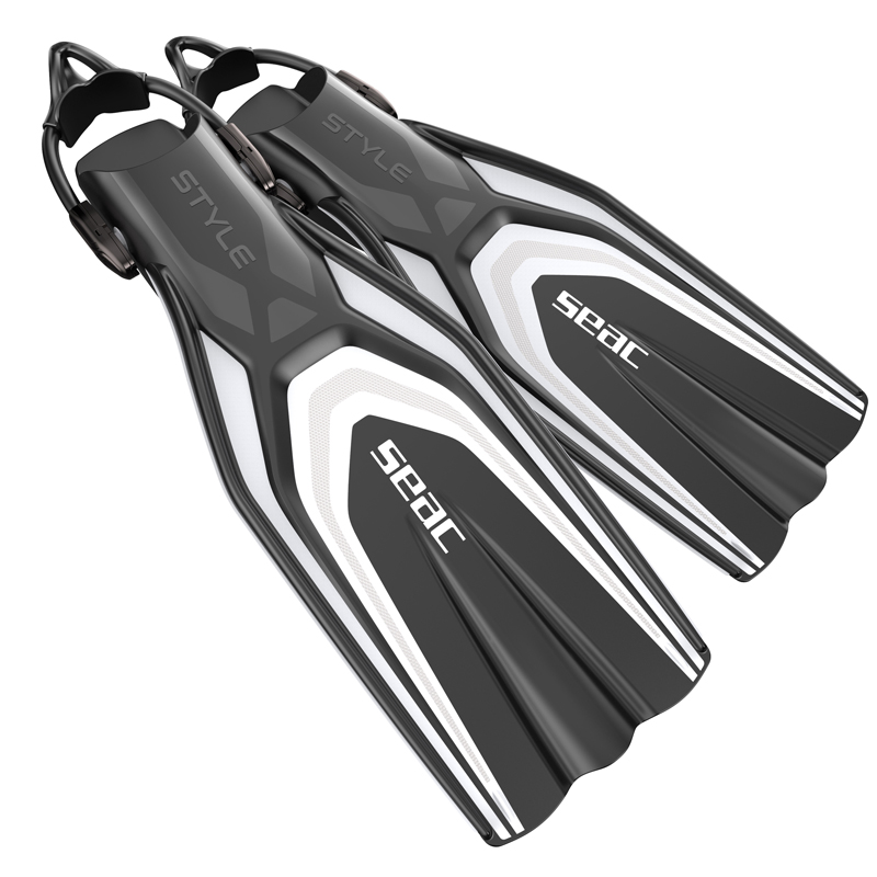 Seac Hælremsfinner Style Sling Strap Hvid