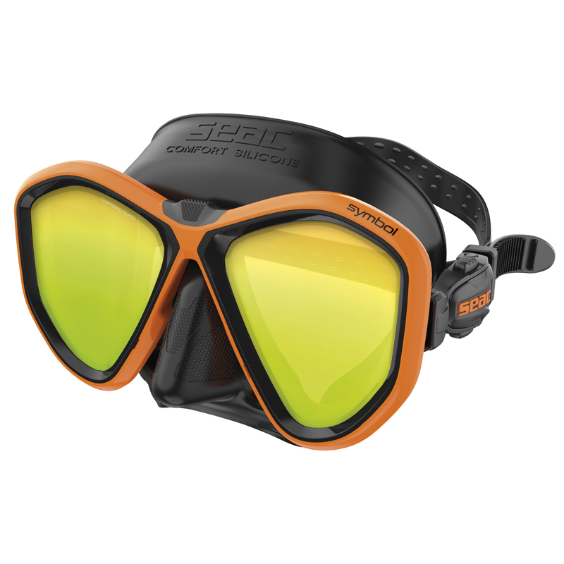 Seac Dykkermaske Symbol Asian Fit Spejlglas L S Bl Orange