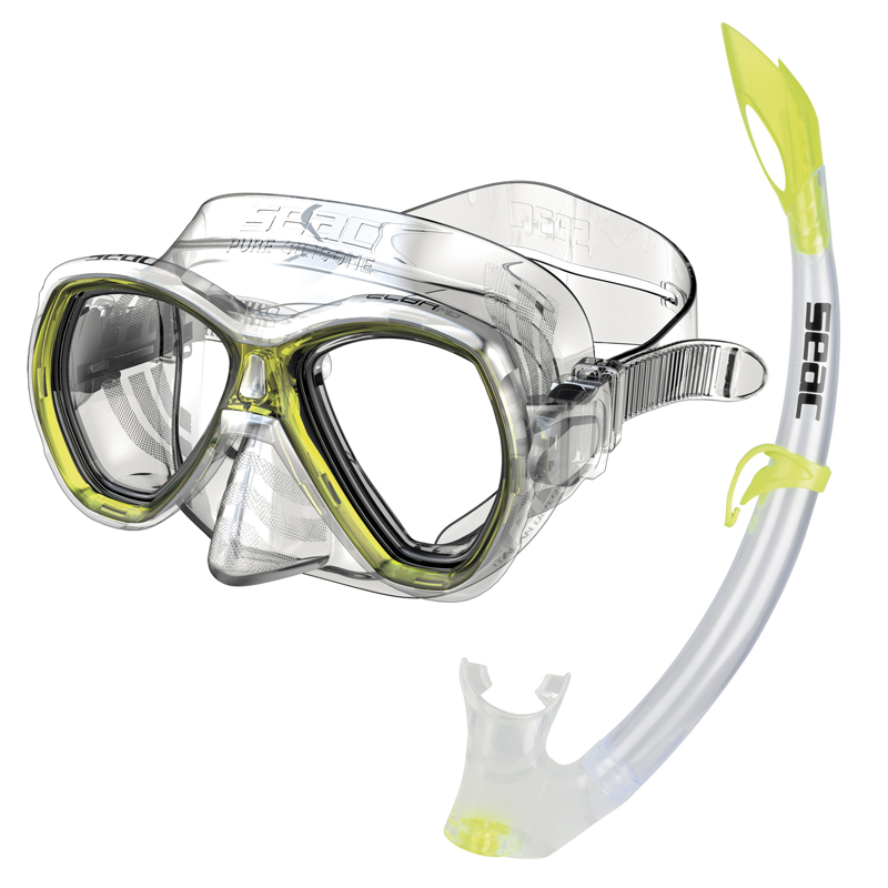 Seac Snorkelsæt Elba Md Wv S Kl Gul