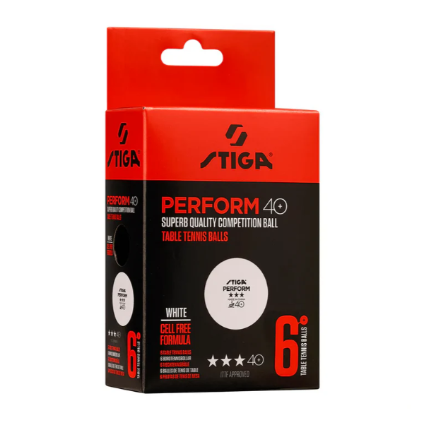 Stiga    Perform 3 Star Bordtennisbolde   6 Pack