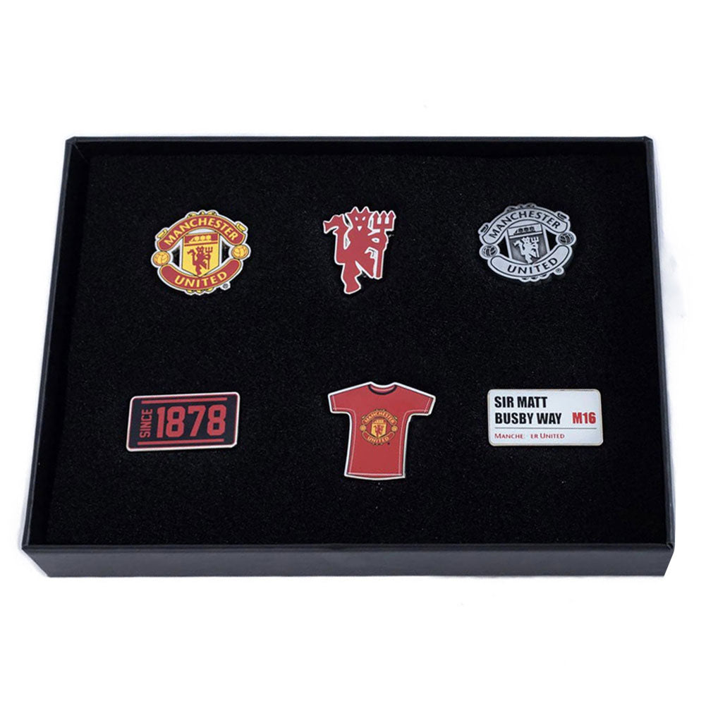 Manchester United 6 Pak Badge Sæt