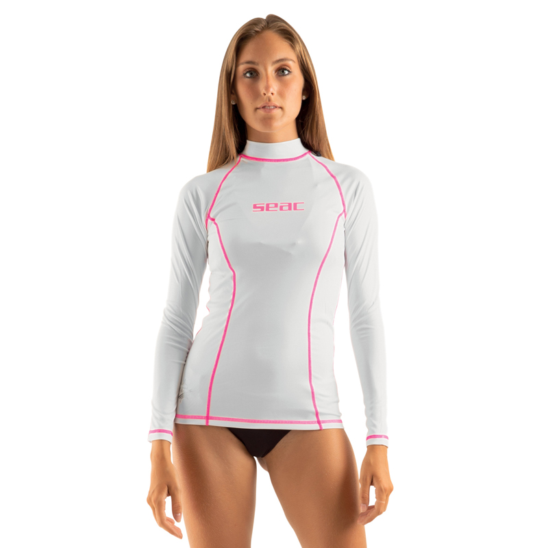 Seac Rash Guard T Sun Lang Dame Hvid