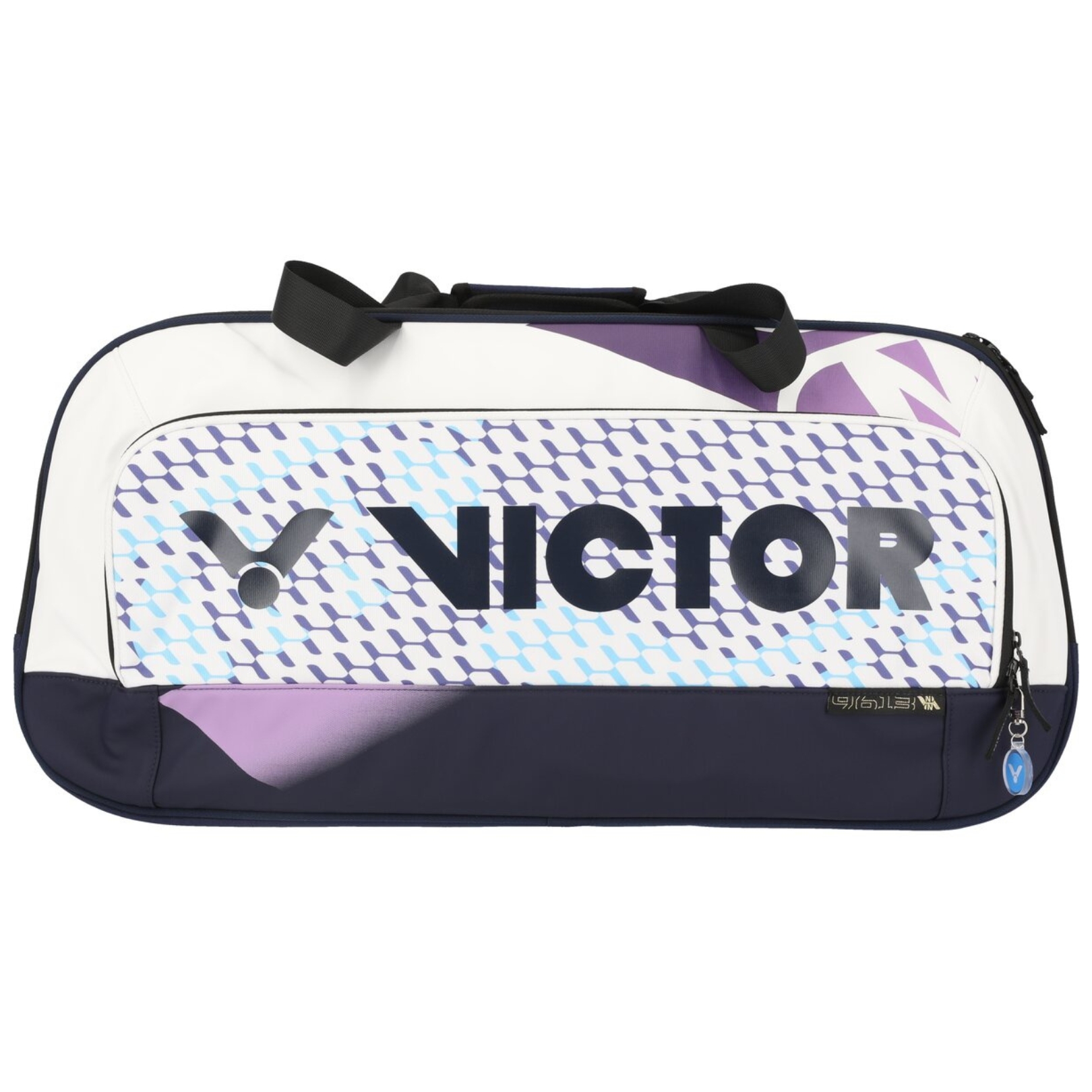 Victor Br9613 Badmintontaske i Hvid og Lilla - Perfekt til Spillere