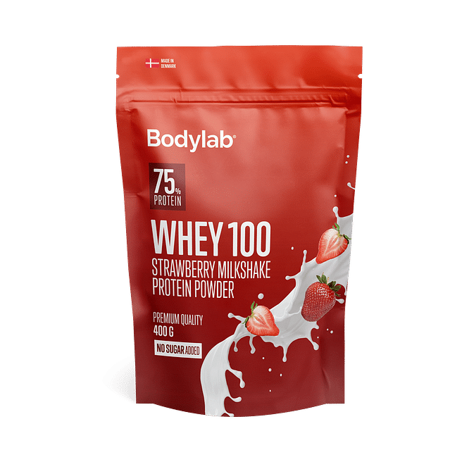 Bodylab Whey 100  400 G    Strawberry Milkshake