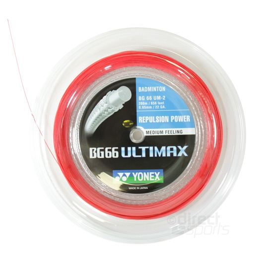 Yonex BG 66 Ultimax Snøre Rød 200m