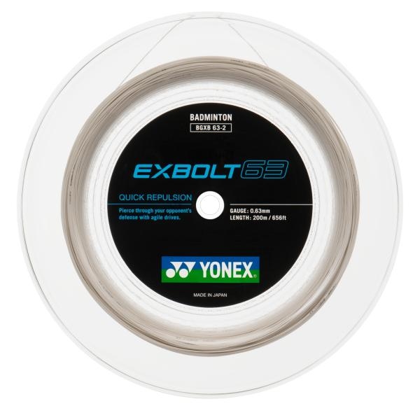 Yonex Exbolt 63 Hvid 200m Tennis Snor