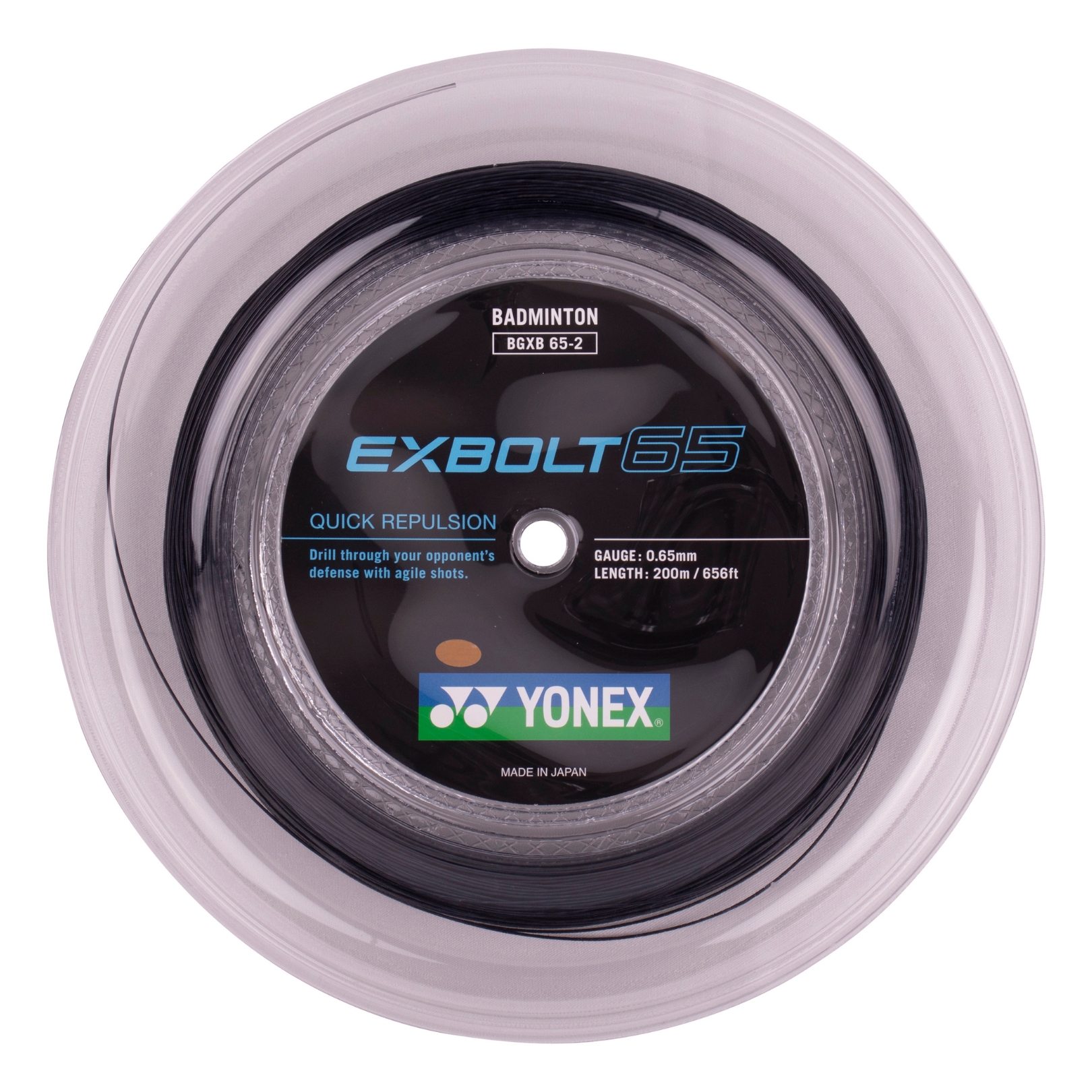 Yonex Exbolt 65 Black 200m - Ideel til badmintontræning