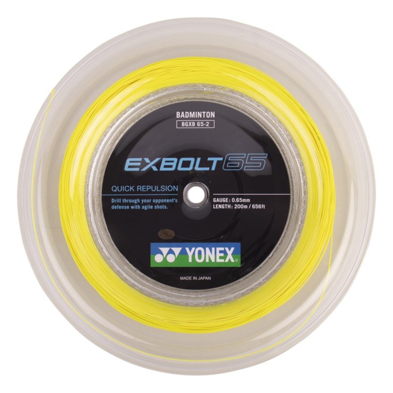Yonex Exbolt 65 Gult 200m Snøre