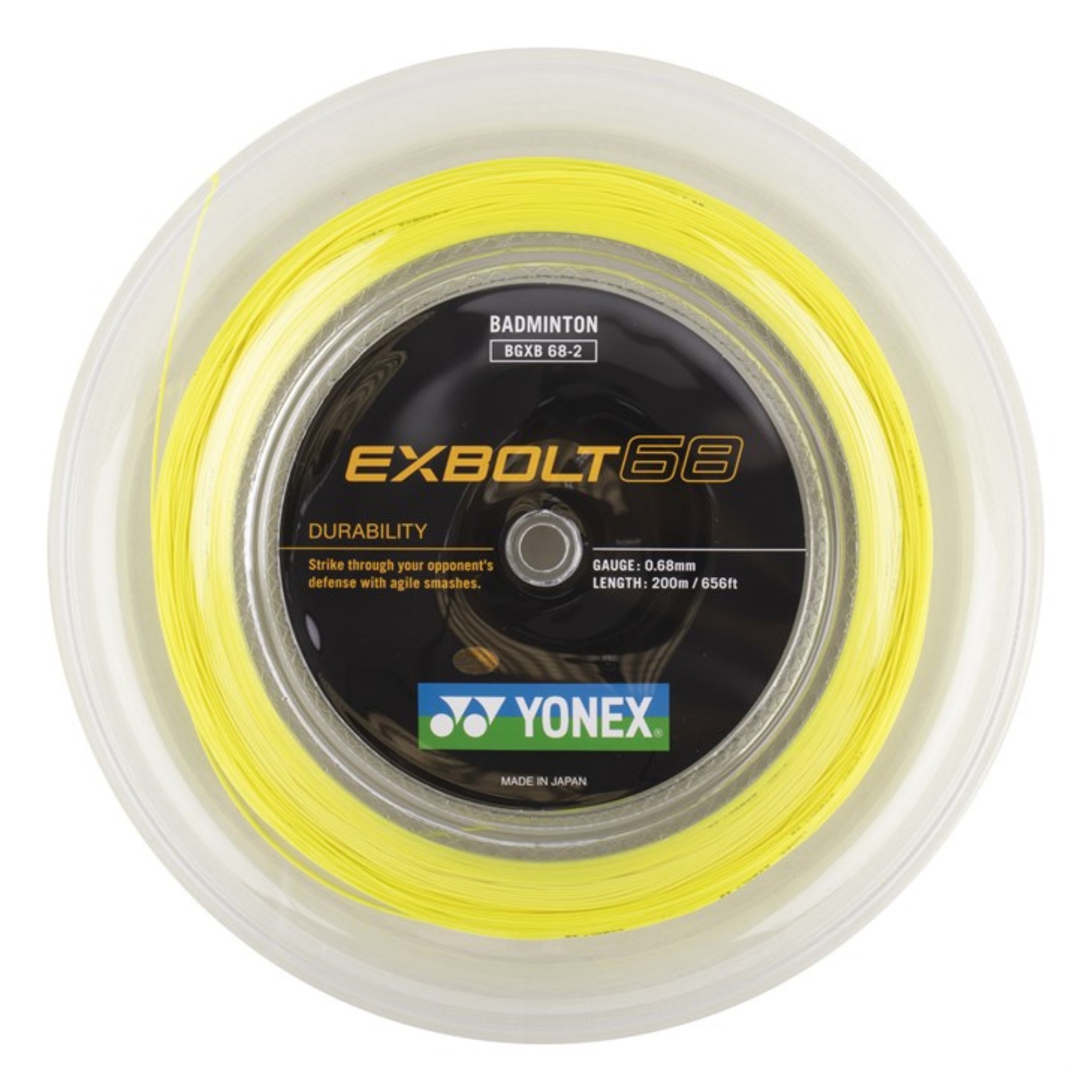 Yonex Exbolt 68 Gul 200m Snøre