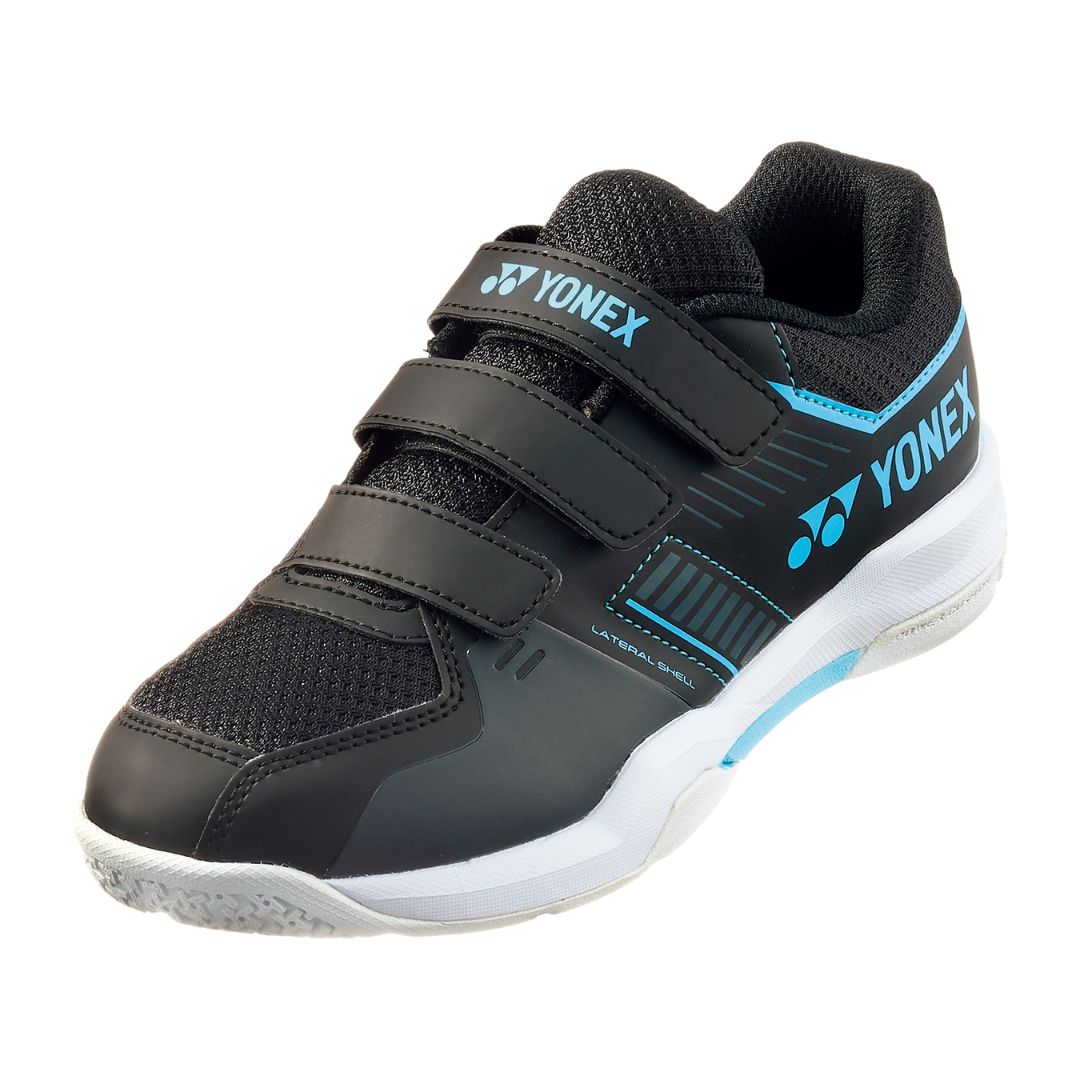 Yonex Strider Flow Junior Badmintonsko - Sort Blå