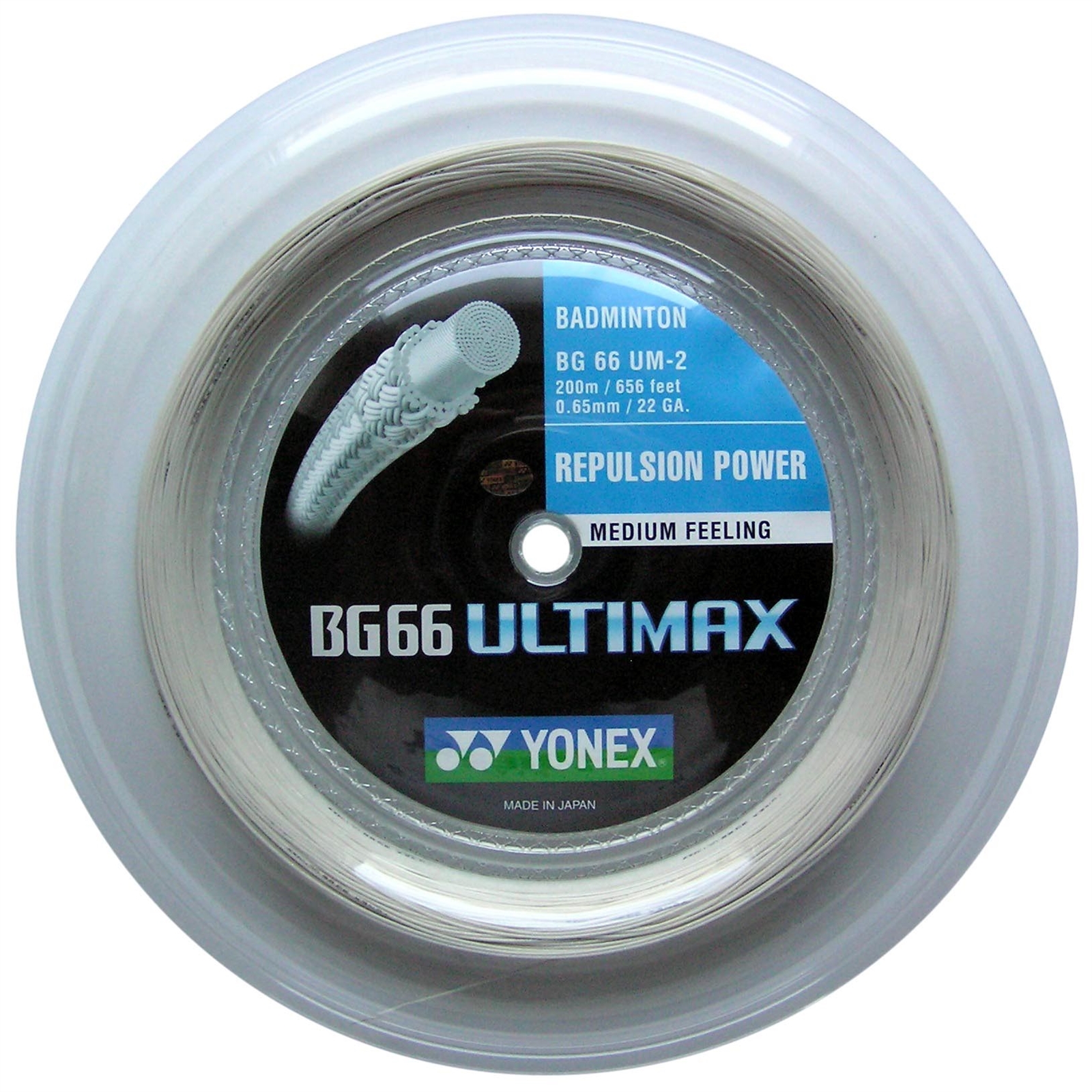 Yonex BG 66 Ultimax Snøre Hvid 200m