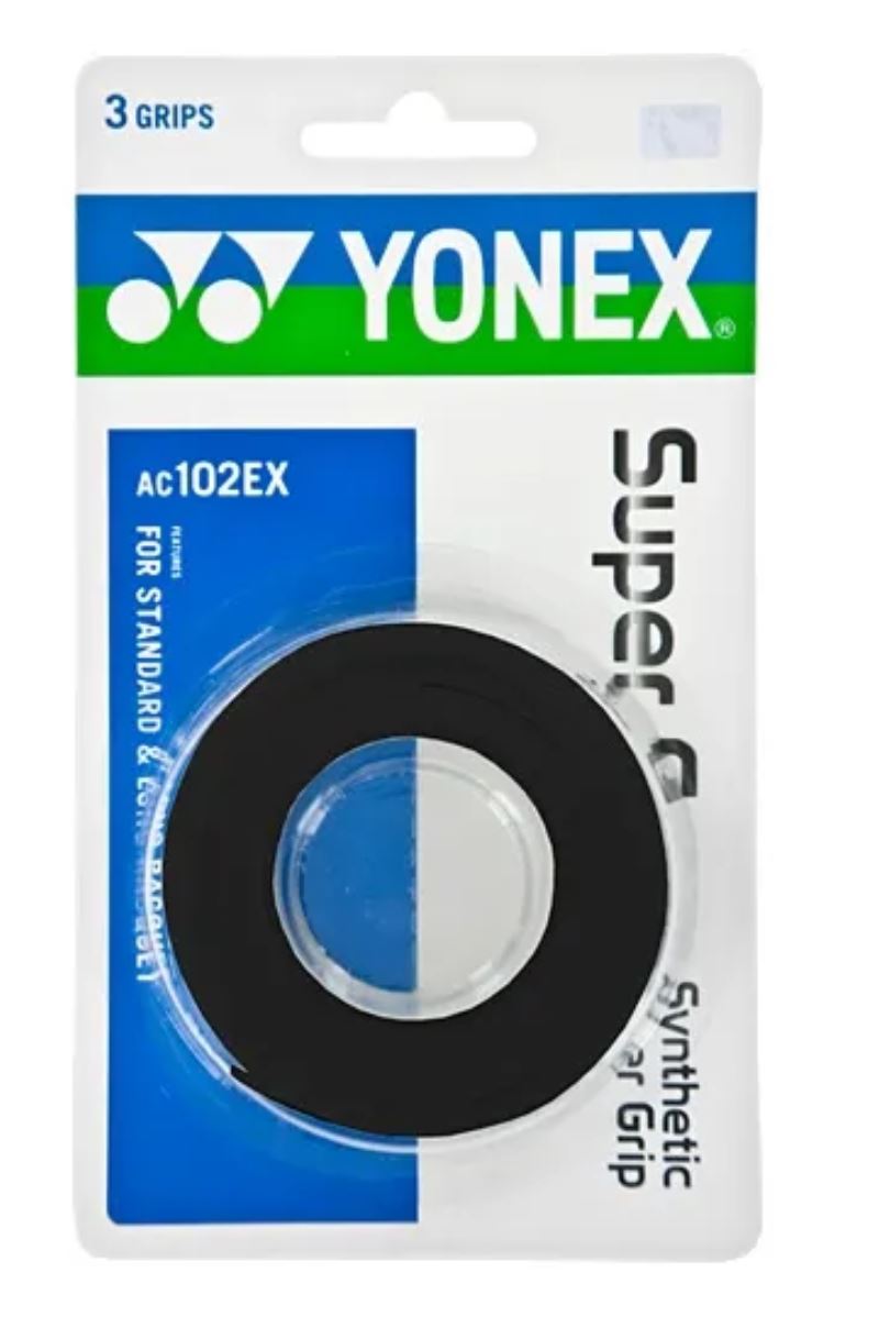 Yonex Dry Super Grap  3 Pak  Black