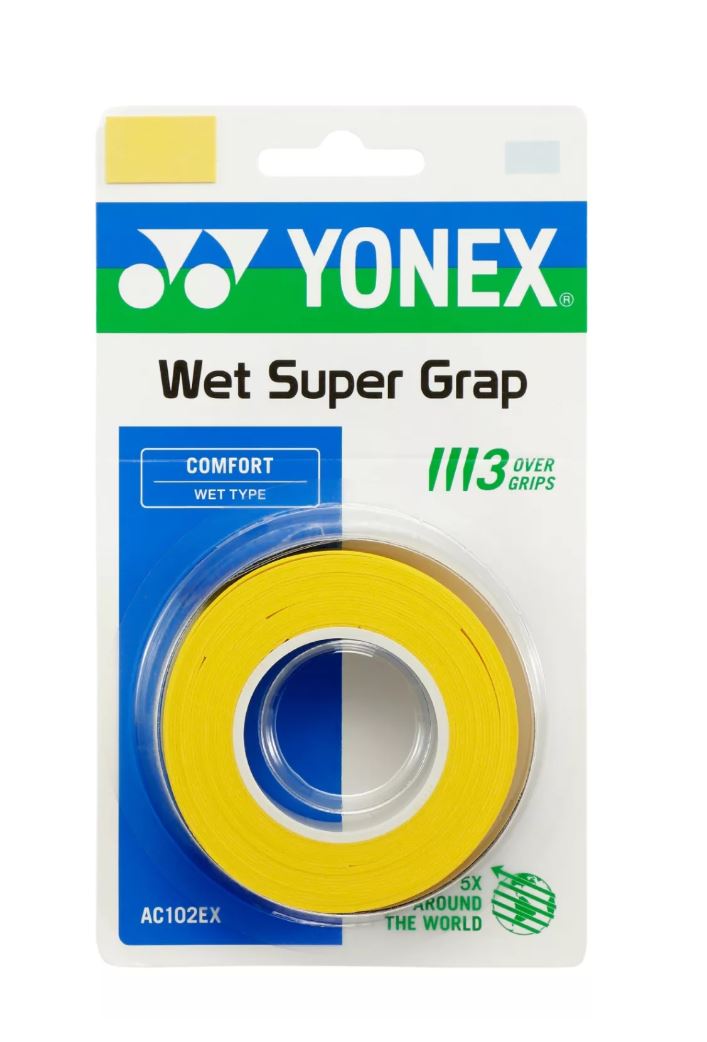 Yonex Wet Super Grap  3 Stk  Yellow