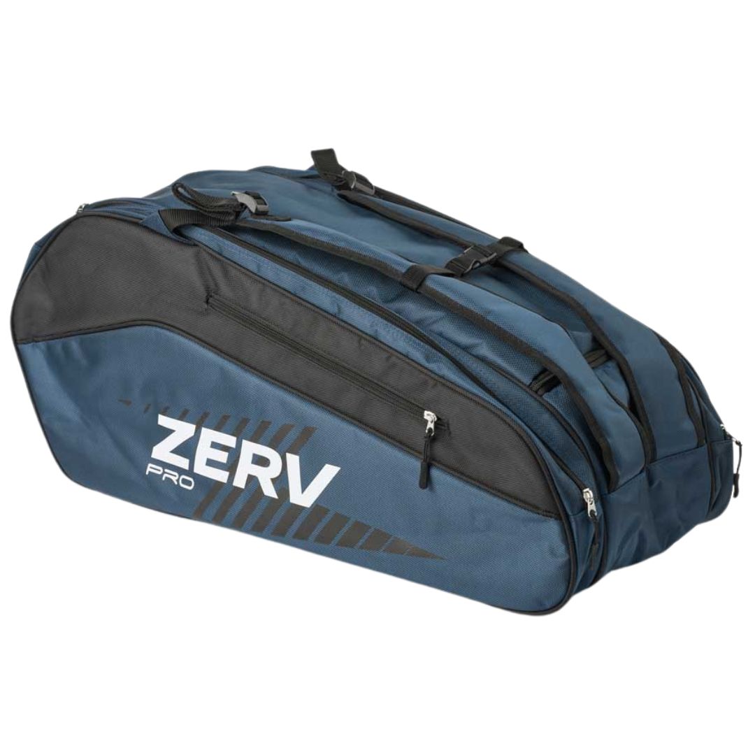Zerv Pro Line 9 Badmintontaske Blå/Hvid - Fantastisk Tilbud!