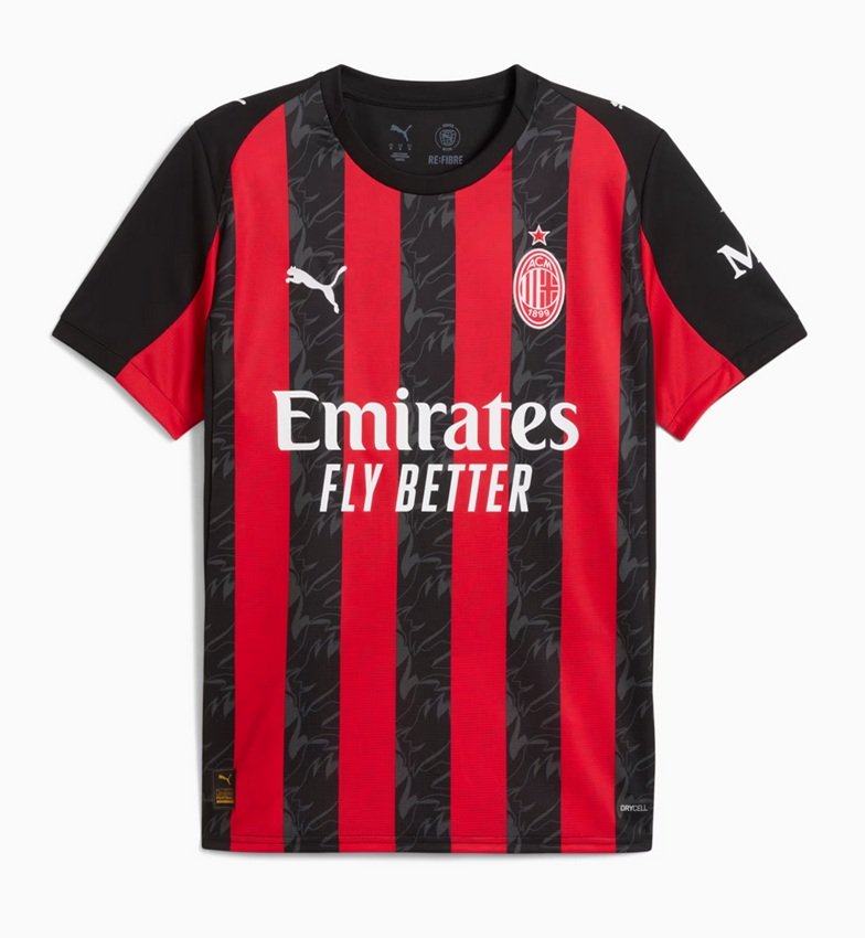 Ac Milan Home Jersey 2025 26   Mens S