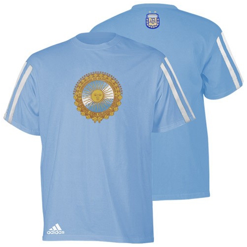 Argentina T Shirt Vm 2010   Mænd Xs