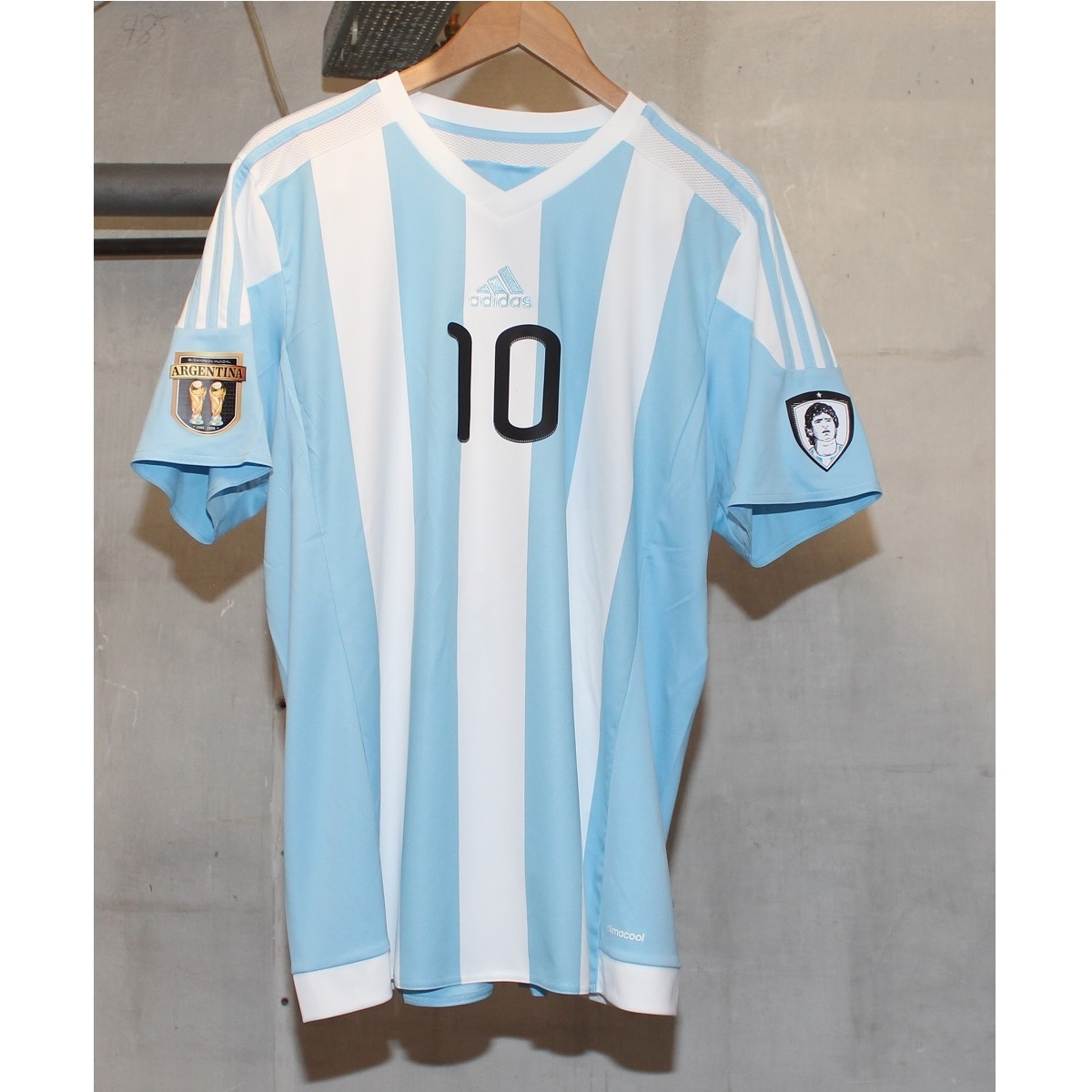 Striped 15 Teamsport Jersey    M Aradona 10 Xl