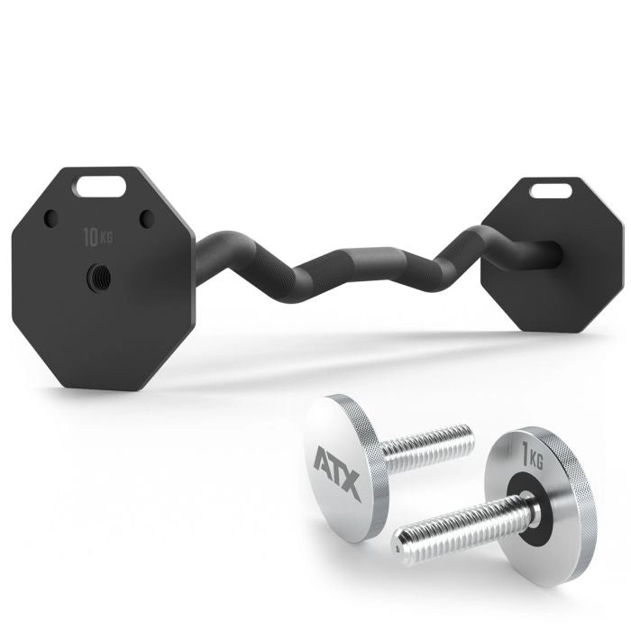 Atx  Octa Dumbbells Sz Bar  Professionel Ez Stang Til Octa Håndvægtsystem