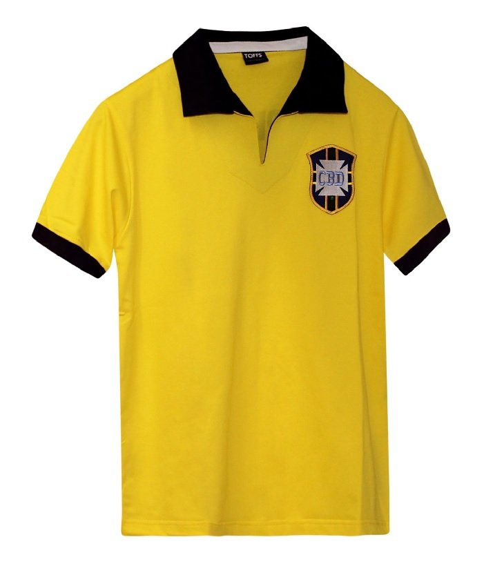 Brazil 1958 World Cup Retro Football Shirt L