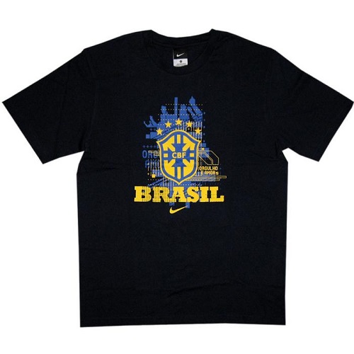 10 11 Brasilien Nr 10 Hero T Shirt   Navy   Boys L