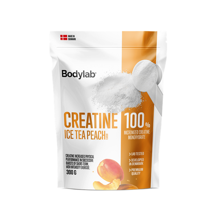 Bodylab Kreatinpulver – Fersken Is Te 300g til træning!