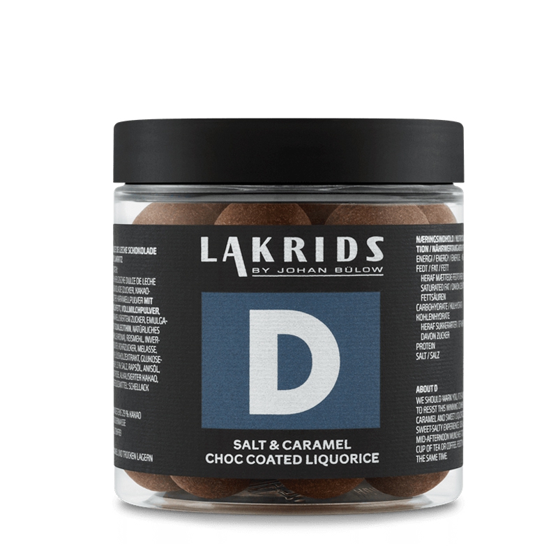 D   Lakrids Med Hvid Chok  Salt Og Karamel  250 G