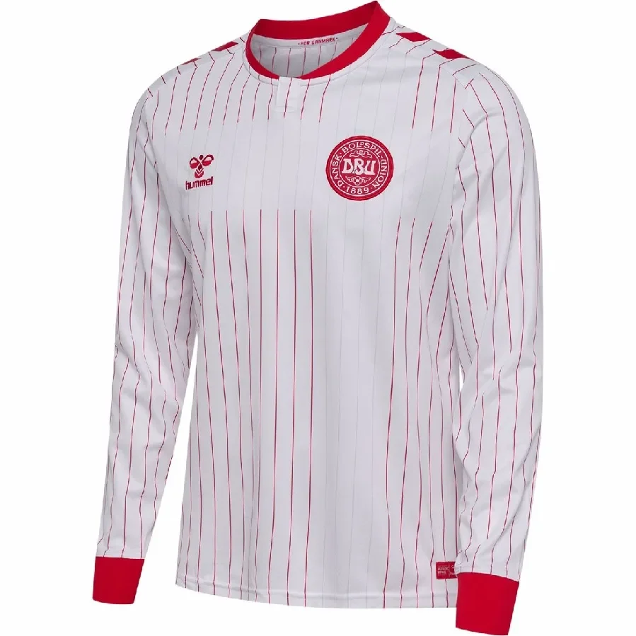 Denmark Away Jersey L S 2026 28   Mens L