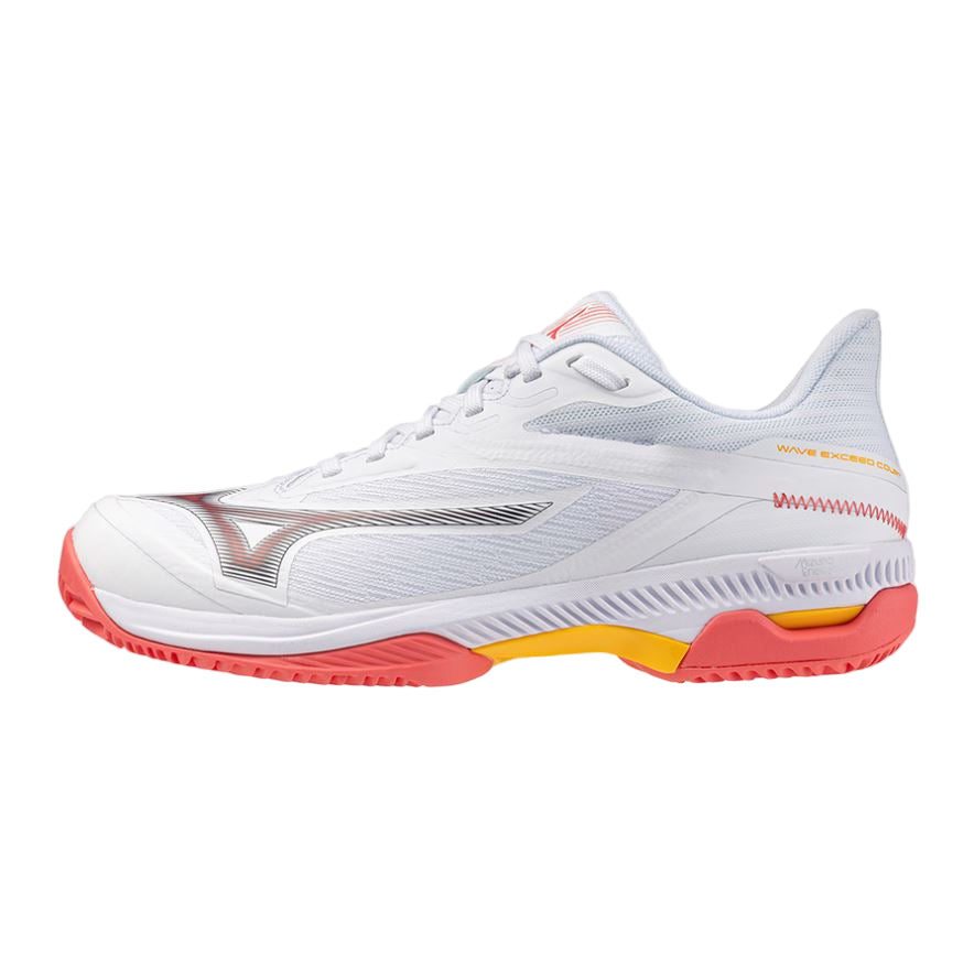 Mizuno Wave Exceed Court Cc  M   White Calypso Coral Citrus    41