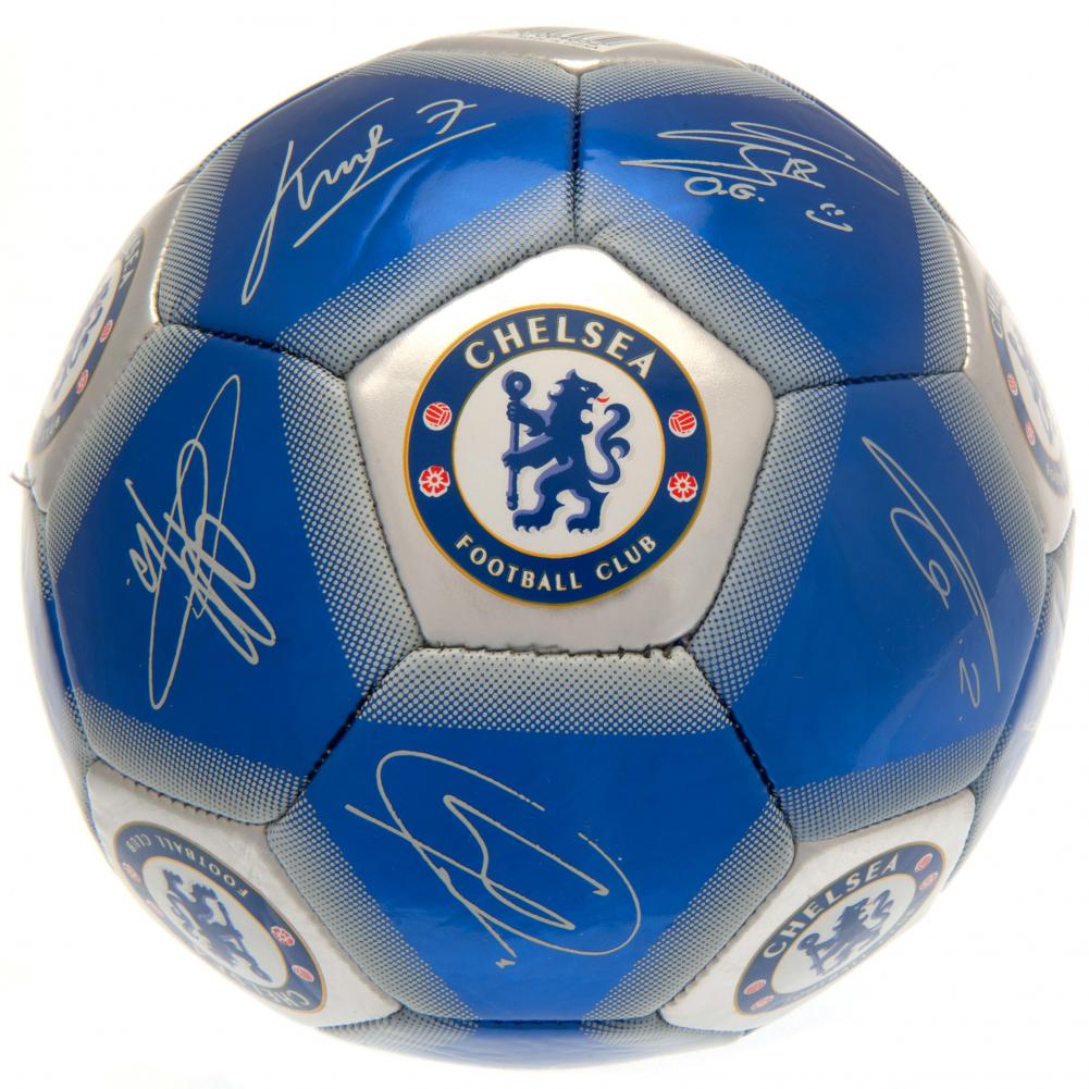 Chelsea Fc Fodbold M Autografer Størrelse 5