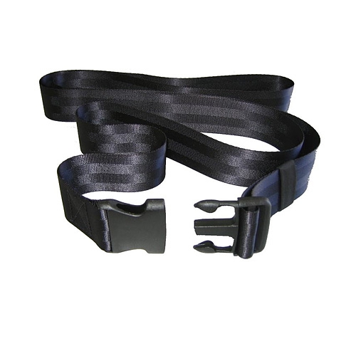 Fikserings Traktionsbælte 250cm   5cm Bred  Sort