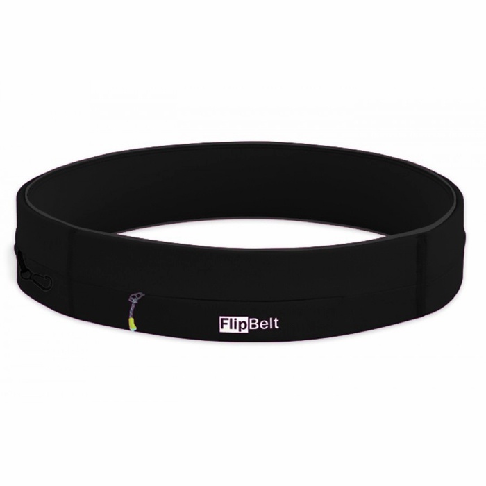 Flipbelt Zipper Løbebælte Pengekat Sort S
