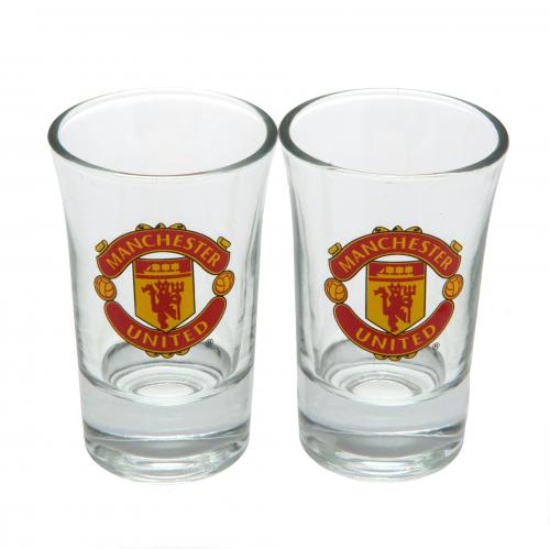 Manchester United Shotsglas 2 Stk