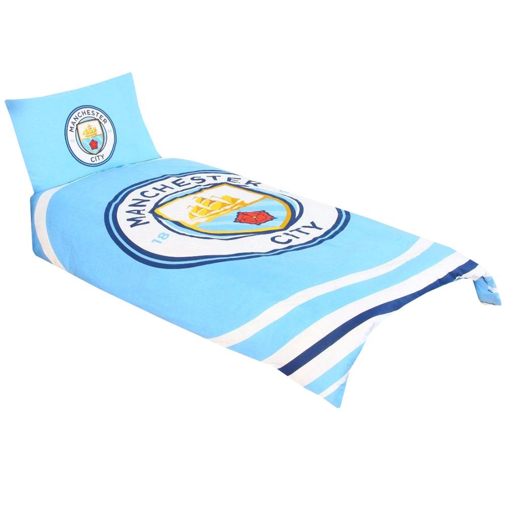 Manchester City Fc Sengetøj 200 Cm X 135 Cm