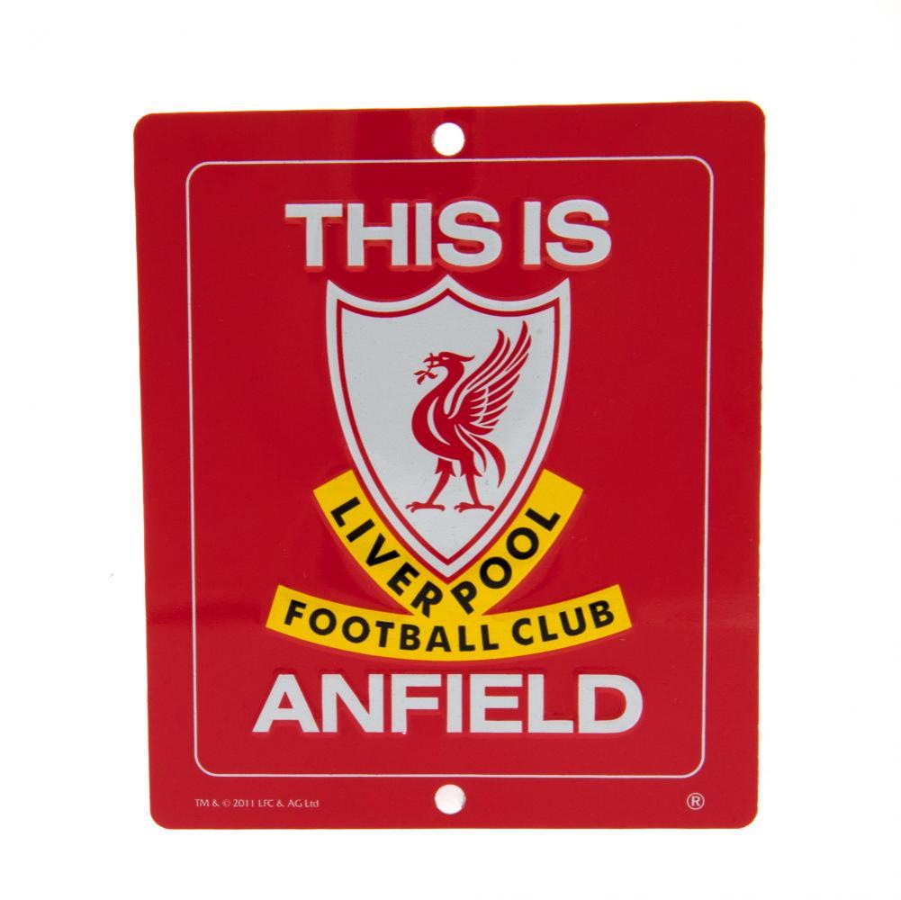 Liverpool Fc Vindue Skilt Rød