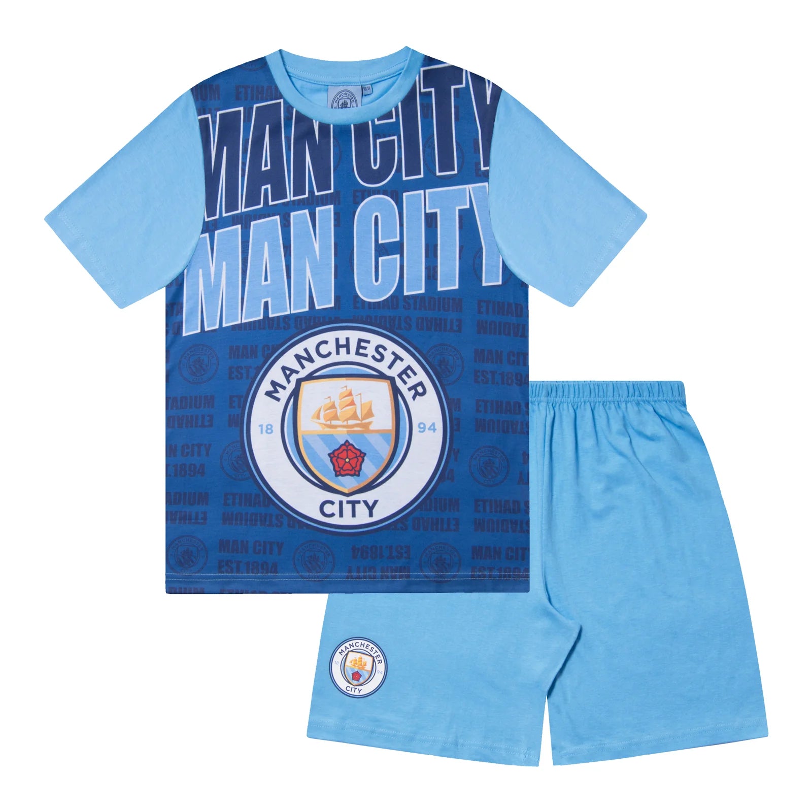 Manchester City Kort Pyjamas 2 3 år