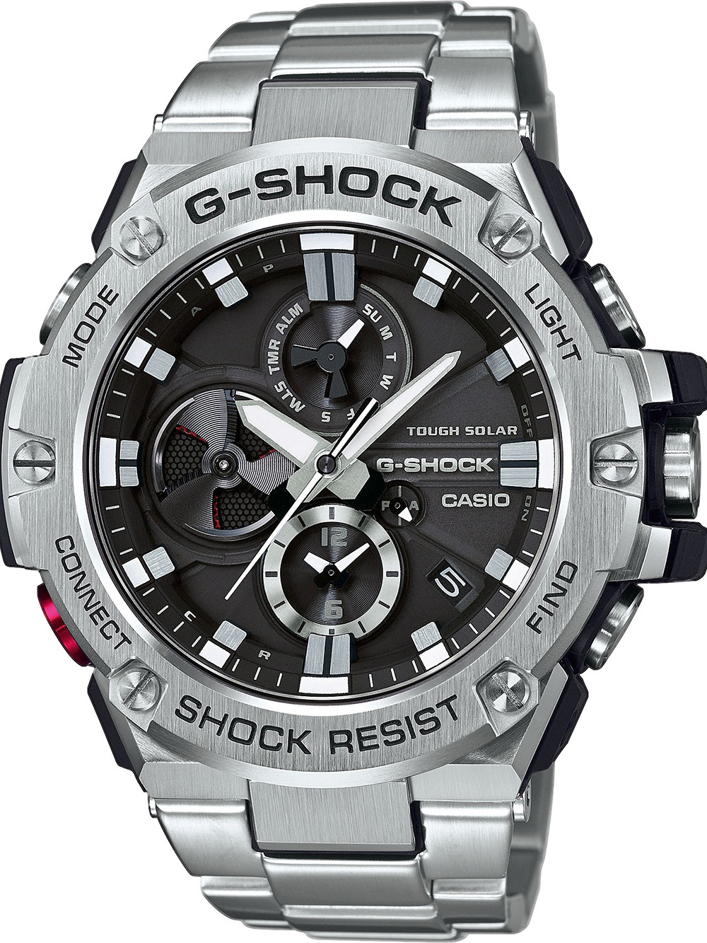 Casio Gst B100d 1aer Herreur G Steel Radiostyret Ur