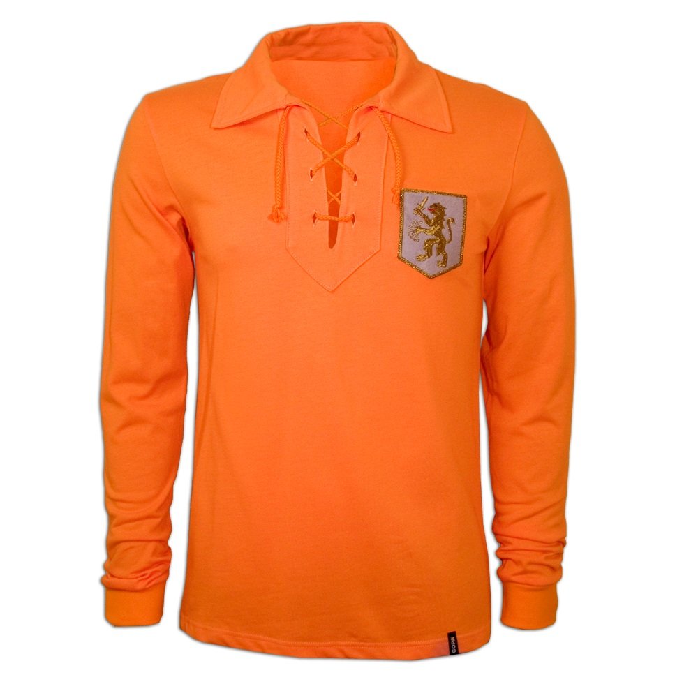Holland 1950s L S Retro Football Shirt     In Stock L