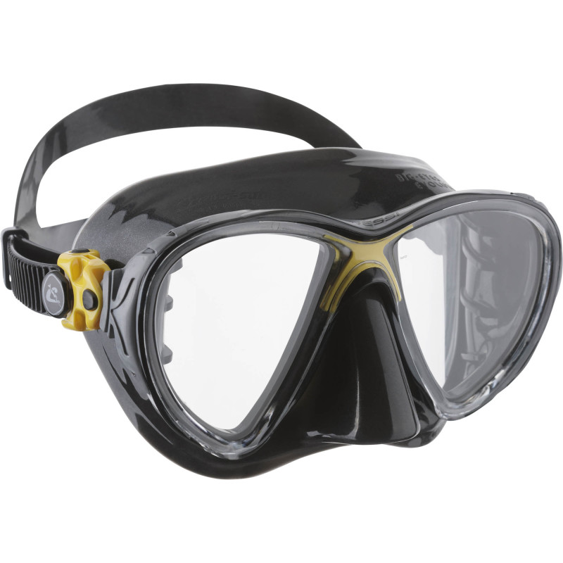 Cressi Big Eyes Evolution Maske Klar   Sort   Gul