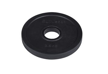 Gymleco Vægtskive  Sort  2 5 Kg