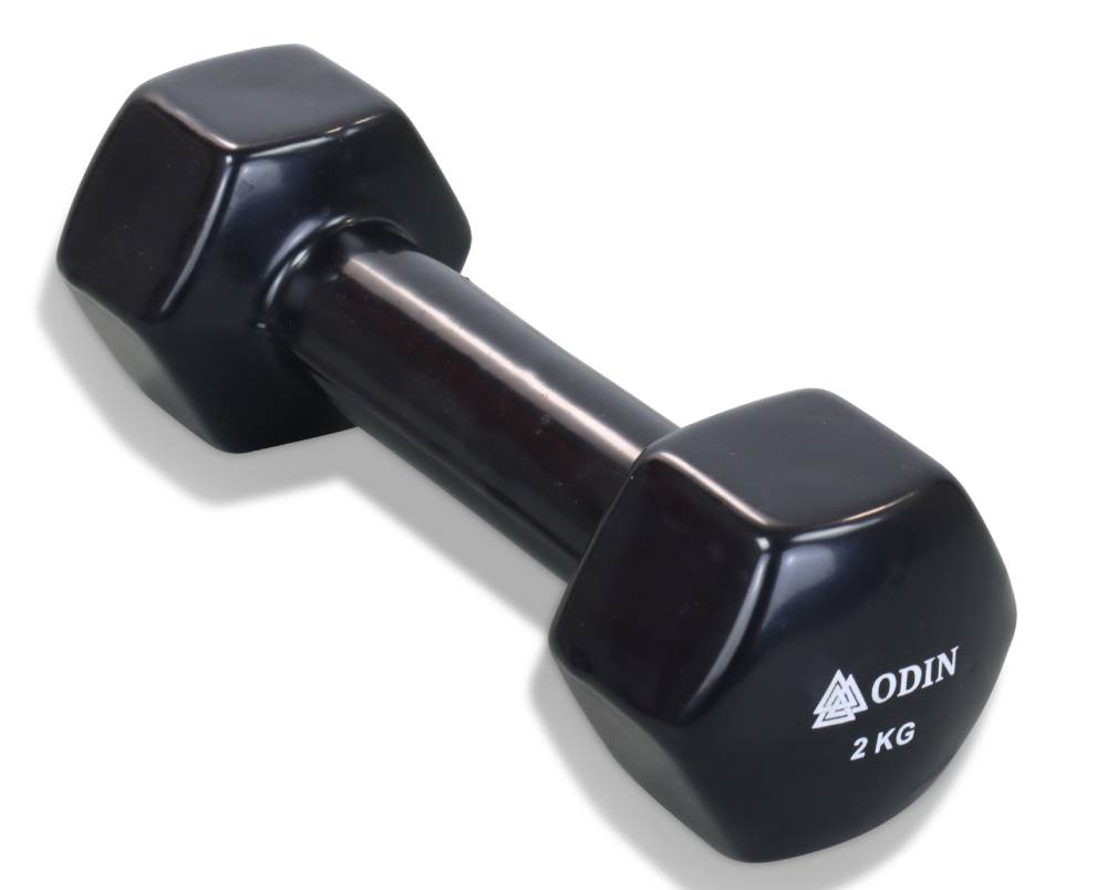 Odin 2kg Vinyl Hex Håndvægt - Forbedr din træning nu!