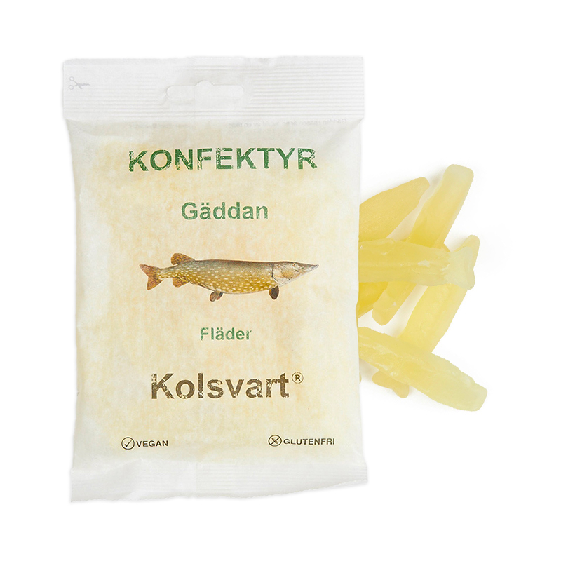 Kolsvart   Gedde Hyldeblomst Vingummifisk