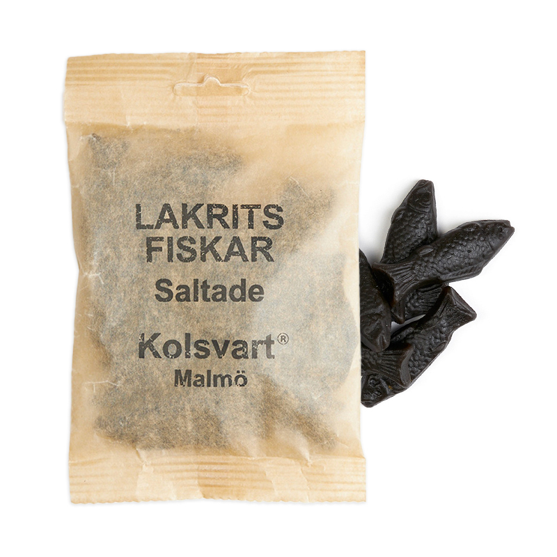 Kolsvart   Salte Lakridsfisk