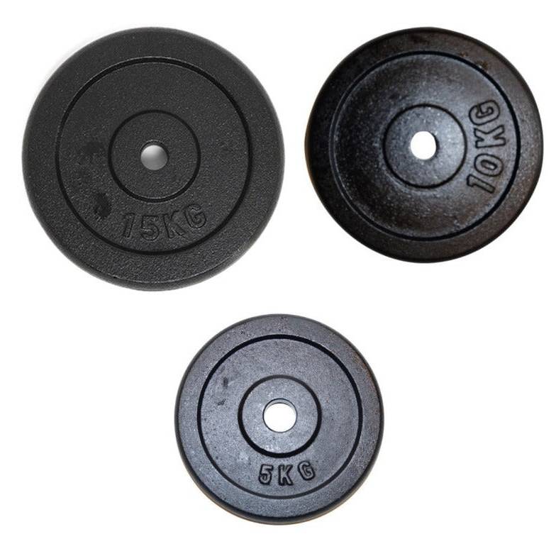 60 Kg Vægtskive Pakke I Jern  30 Mm