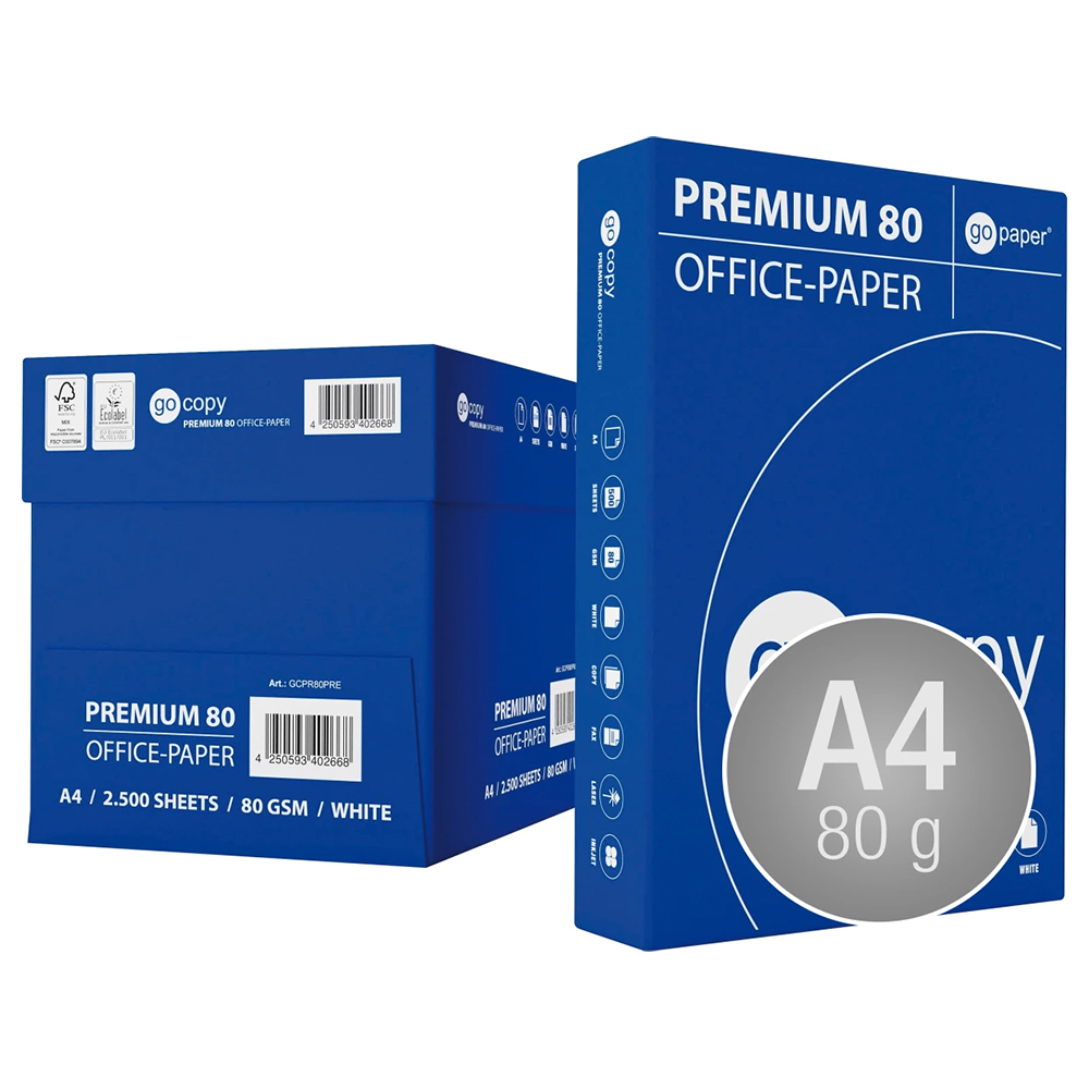 Kopipapir Printerpapir 80g A4 500 Stk