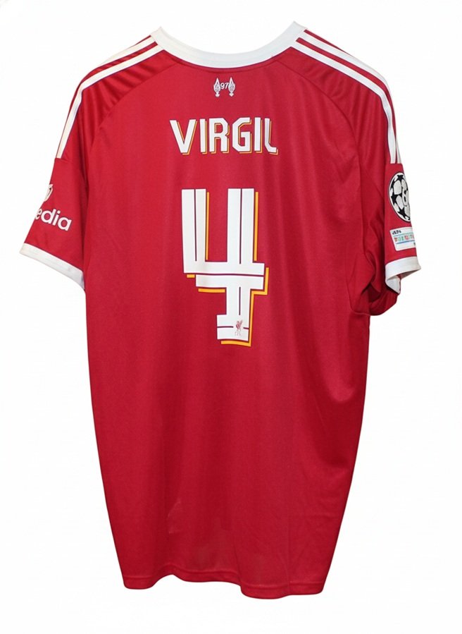 Liverpool Home Jersey 2025 26   Virgil 4   Error  Xxl