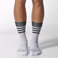 Adidas Crew Light Weight Socks   White 1   34 36