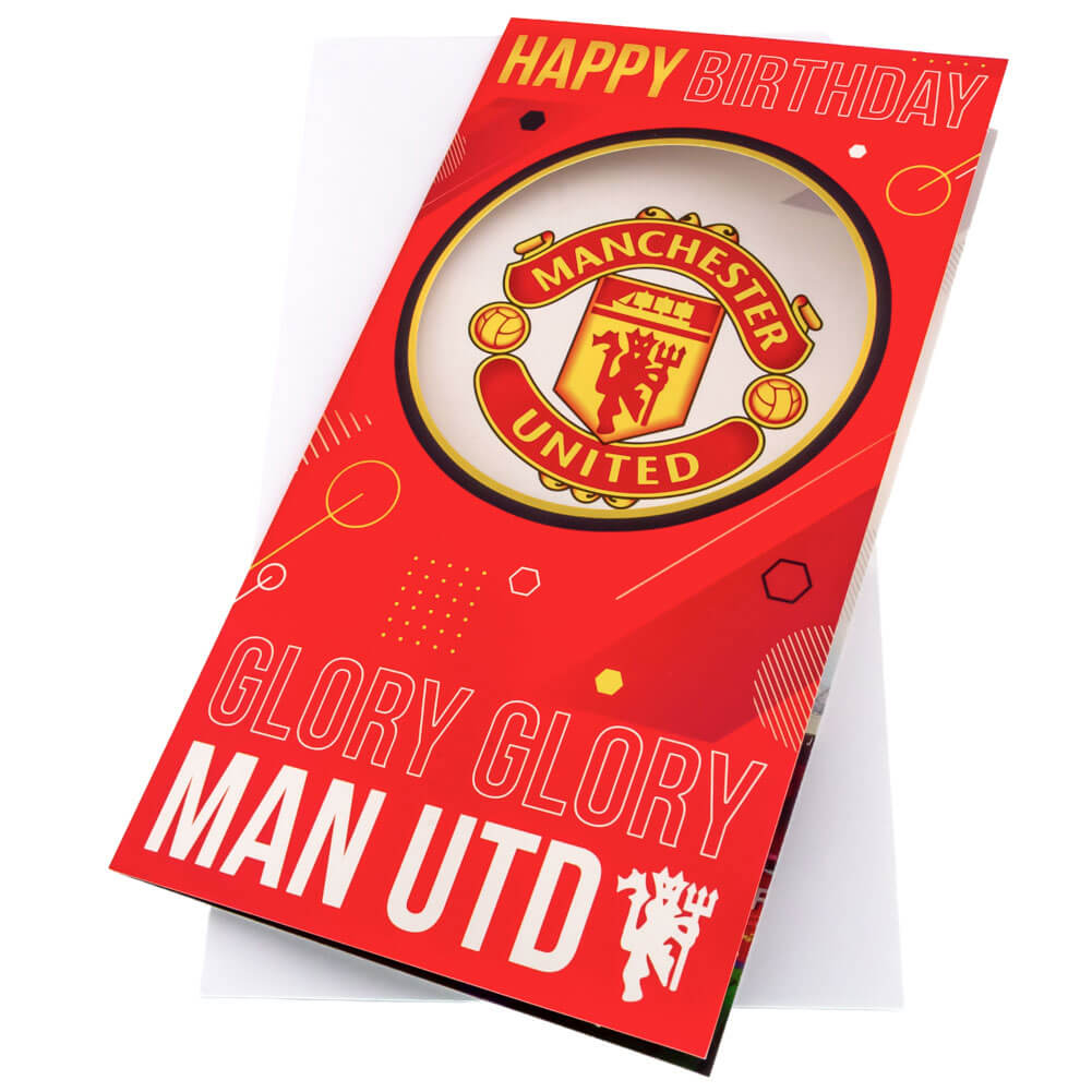Manchester United Glory Fødselsdagskort