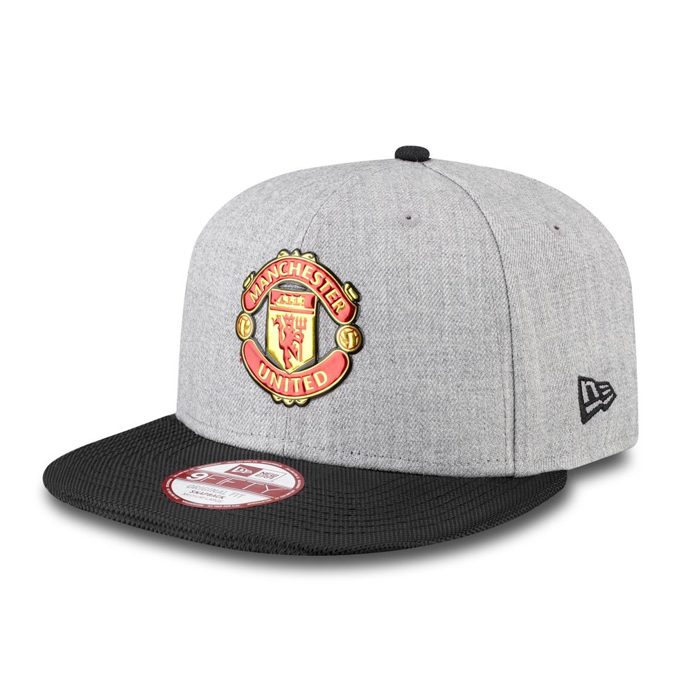 Manchester United New Era Cap   Black Grey M
