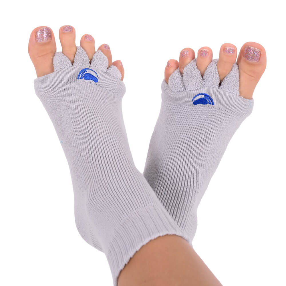 My Happy Feet Sok Lys Grå Large
